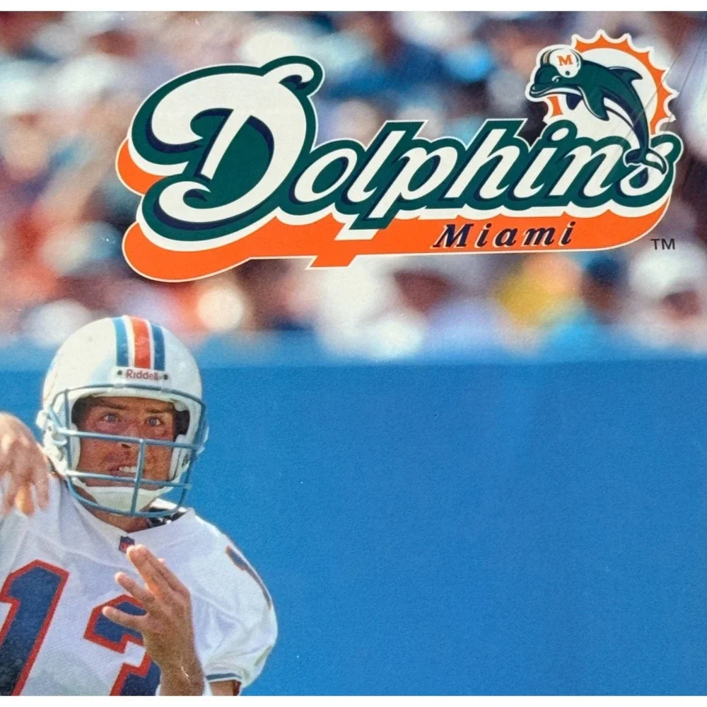 Vintage 1998 Miami Dolphins Team Calendar – SEALED (NEW OLD STOCK)